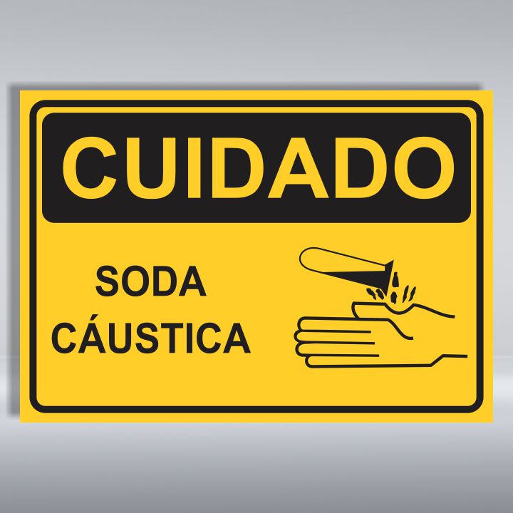 PLACA DE CUIDADO | SODA CÁUSTICA